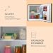 Klarstein Scooby Mini-Kühlschrank, EcoExcellence System, 40 L Fassungsvermögen, Temperaturregler, herausnehmbarer Regaleinschub, Flaschenfach bis 2 Liter, 41 dB, schwarz