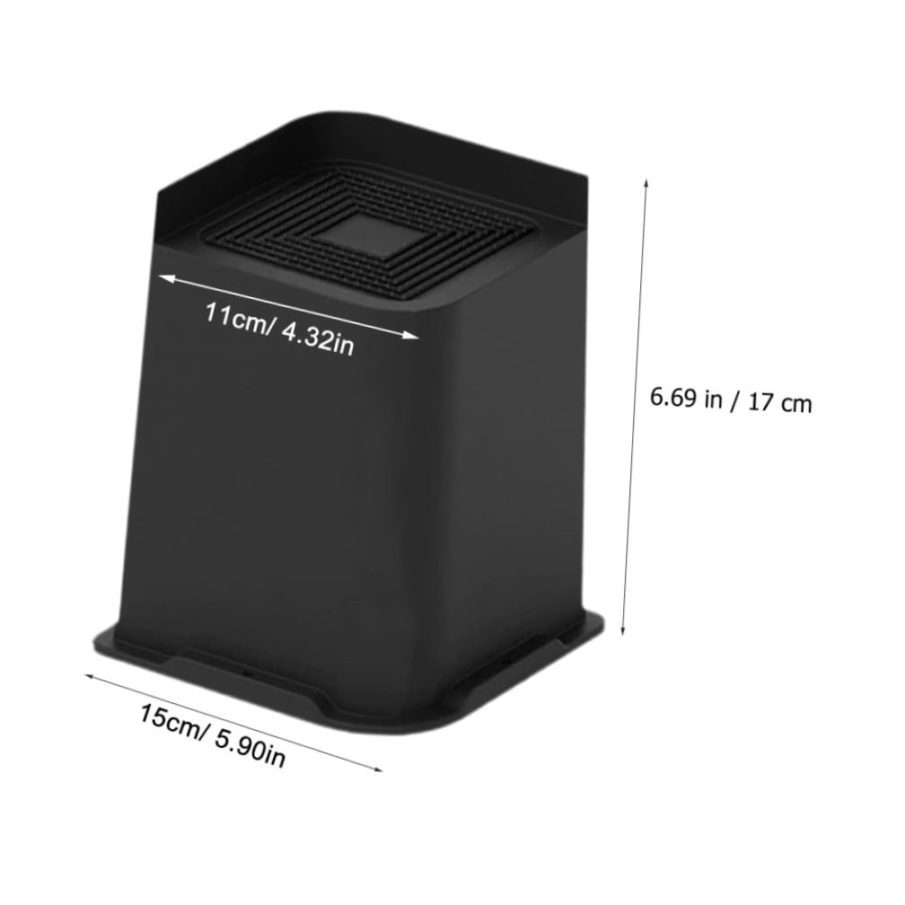 GALPADA Elevadores de Cama y Sofá 15 Cm Bloques Trapezoidales de PP Antideslizantes para Patas de Muebles Resistentes Uso Hogar Oficina Pack 4 Piezas