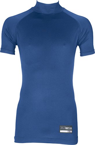 XANAX(ザナックス) 野球 アンダーシャツ ハイネック 半袖 BUS-573 ロイヤルブルー O 日本製