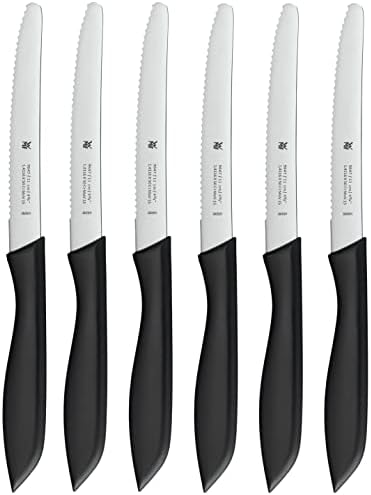 WMF Classic Line Lunch Timer Set, 6 Pieces, 23 cm,Vesper knife with double-shaft grinding, special blade steel, plastic handle, black