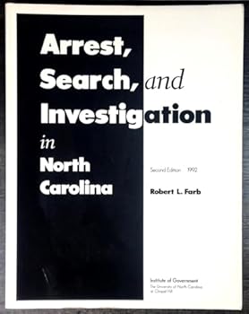Paperback Arrest Search and Investigation in North Carolina Book