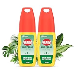 Autan Tropical Vapo, Spray Antizanzare, Repellente Zanzare con Azione Protettiva Duratura, Fino a 8 ore di protezione, Adatto ai viaggi in luoghi tropicali, 2 Confezioni da 100ml