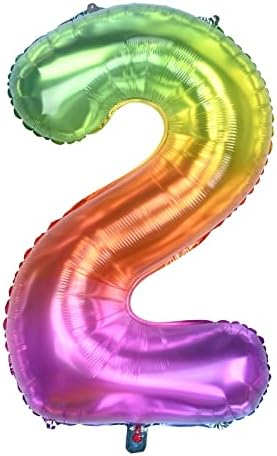 40" Blue Number 0 Balloon for Birthday Party Decorations, Large Self Inflating Helium Foil Number Balloons 0-9 for Age Balloons/Anniversary/Celebration Balloons Decorations