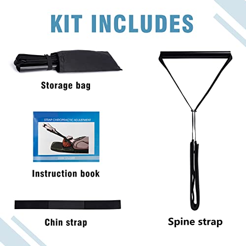 Neck Stretcher Strap, Spine Chiropractic Decompression Tool With Chin Belt. Cervical Neck Traction Device. #TOP6