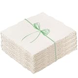 100 Sheets Deckled Edge Paper 8.5 x 11 in, 160 GSM Handmade ...