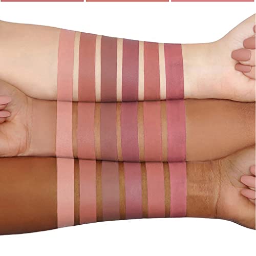 Maepeor Matte Liquid Lipstick 6Pcs Nude Velvety Lip Gloss Kit Long-Lasting Wear Non-Stick Cup And Not Fade Lipstick Set For Warm Or Cool Undertone (Nude Series, 6Pcs-E) #TOP2