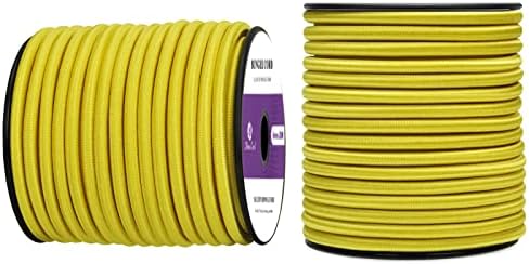Abma Cord Elastic Shock Cord 100% Stretch Bungee Cord - Ø 4mm, 5mm, 6mm, 8mm, 10mm for Bungee Straps, Cargo Nets, Securing Items, Crafting Projects