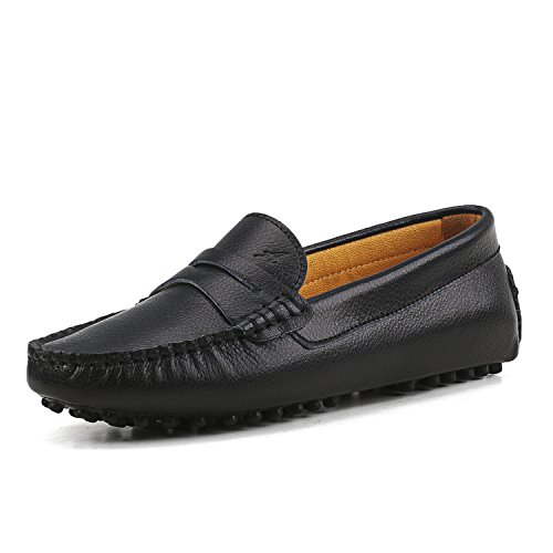 Ausland Women's Classic Penny Loafers Slip-On Driving Moccasins Shoes Flats 10.5Us V7052 Black 41Eu #TOP26