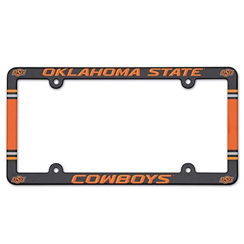 Cadre de plaque Oklahoma State Cowboys support de plaque voiture noir