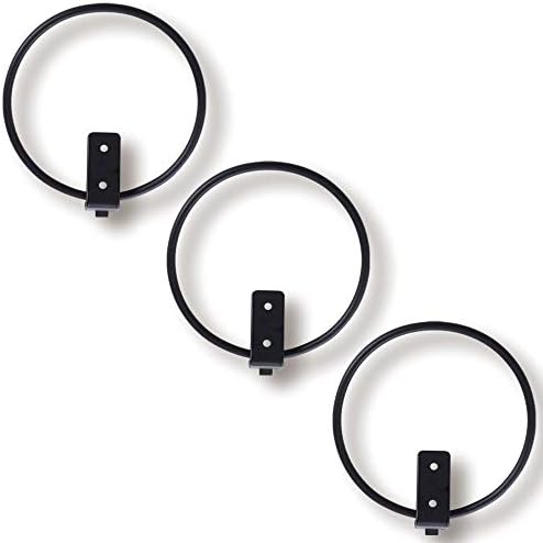 ORZ Plant Pot Holder Wall Mounted 3pcs, Indoor Planter Bracket Metal Hanging Flower Pot Rack Hanger Hook for Home Outdoor Garden Fence Decor, 4 Inch