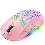 【Modo dual con cable / inalámbrico】 Este mouse para PC tiene dos modos: mouse para juegos inalámbrico y mouse para juegos con cable. Se puede usar como mouse con cable cuando se carga con un cable USB. El mouse editable admite la edición de macros y los 7 botones del mouse se pueden programar descargando el controlador para hacer que el mouse sea más inteligente y satisfacer las necesidades de diferentes juegos.