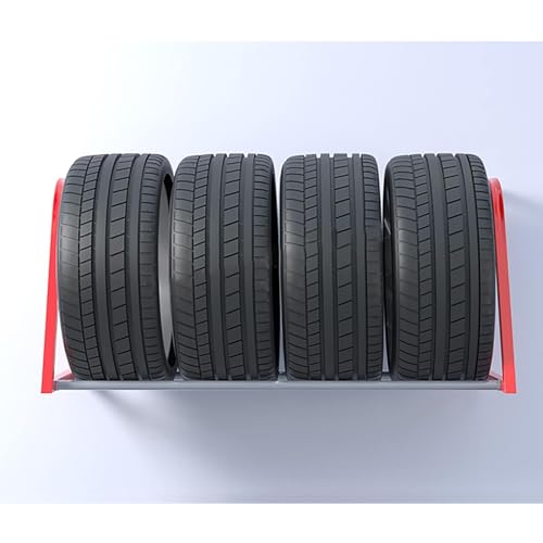 Présentoir pour pneus de garage robuste à roulettes multidirectionnelles