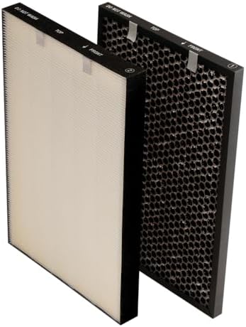 BISSELL air320 Air Purifier Replacement HEPA Filter and Activated Carbon Filter Pack (3314), Black