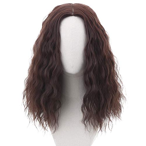 Party Zone Long Brown Cosplay Wig For Men Rogue Synthetic Wavy Role Play Hair Fun Anime Wigs For Party Mens Halloween Aquaman Wig (Brown) #TOP2