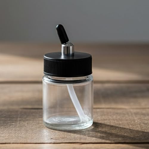 Tapas de botella de aerógrafos artesanales para evitar pintura seca 4