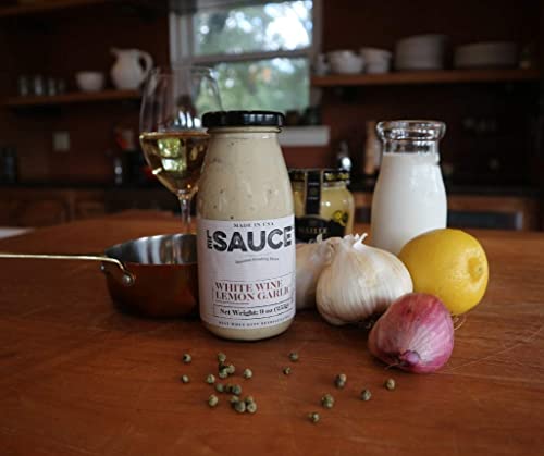 Le Sauce Gourmet Lemon White Wine Garlic Finishing Sauce, low sugar, great on chicken, vegetables, fish, foodie approved. Cream, butter, yum (2-Pack) - Thumbnail 2