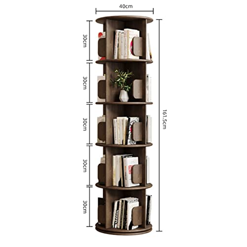 Sxfywym Rotating Bookshelf Floor Standing Bookcase 360 Degree Rotating Multifunctional Bookcase, Stackable Bookshelf Organizer, Display Cabinet For Office Home Living Room Study #TOP7