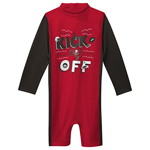 Traje de neopreno Toddler rojo Tampa Bay Buccaneers Wave Runner de manga larga