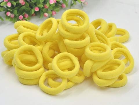 Vista 19 de Accesorios para el cabello para niñas y niños, bandas de goma para cola de caballo, bandas elásticas para el cabello (negro)