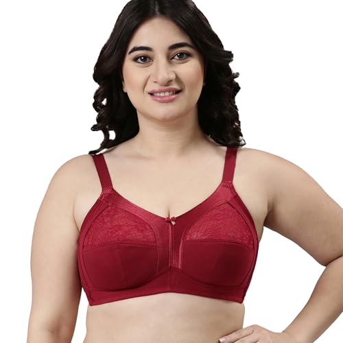 Image of Enamor Innovations Fabcool M-Frame Side Shaper Panel Women's Cotton Everyday Bra - Non Padded, Wirefree, Full Coverage - A014 (Available in Plus Sizes)