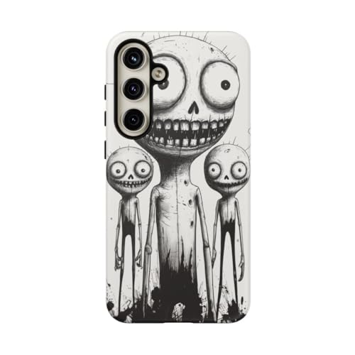 Coque Samsung S24 Plus Three Slim Monsters design line art pour le quotidien
