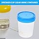 iplusmile 10 Stücke Urinbecher - 120ml Probenbecher Mit Schraubdeckel Urinprobenbecher Probenbecher Harnprobe Cups Flasche mit graduiert für Heimlabor(Zufällige Farbe)