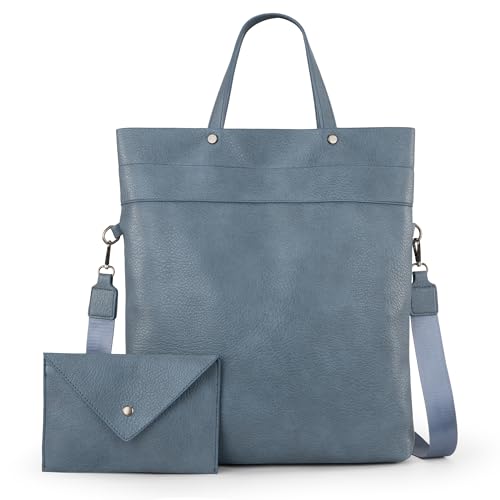 Montana West Womens Large Leather Tote Bag Laptop Handbags Top Handle Satchel Shoulder Purses for Work Travel,MWC2-294JN