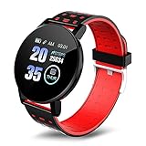 [IP67 resistente al agua]: El cuerpo de metal está equipado con una pantalla de vidrio de alta definición, que es duradero y hermoso en apariencia. Nuestro reloj puede proporcionarle una excelente experiencia de uso, para que no pueda hacer ejercicio normalmente debido a que lleva el reloj. Soporta la vida a prueba de agua, no es compatible con la natación y la ducha.