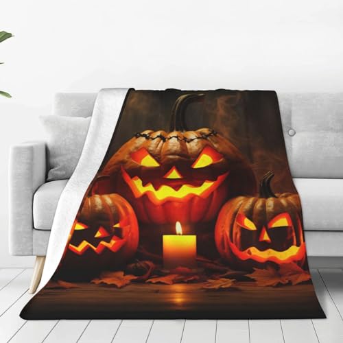 Couverture en micro polaire pour canapé et soirées cocooning Halloween