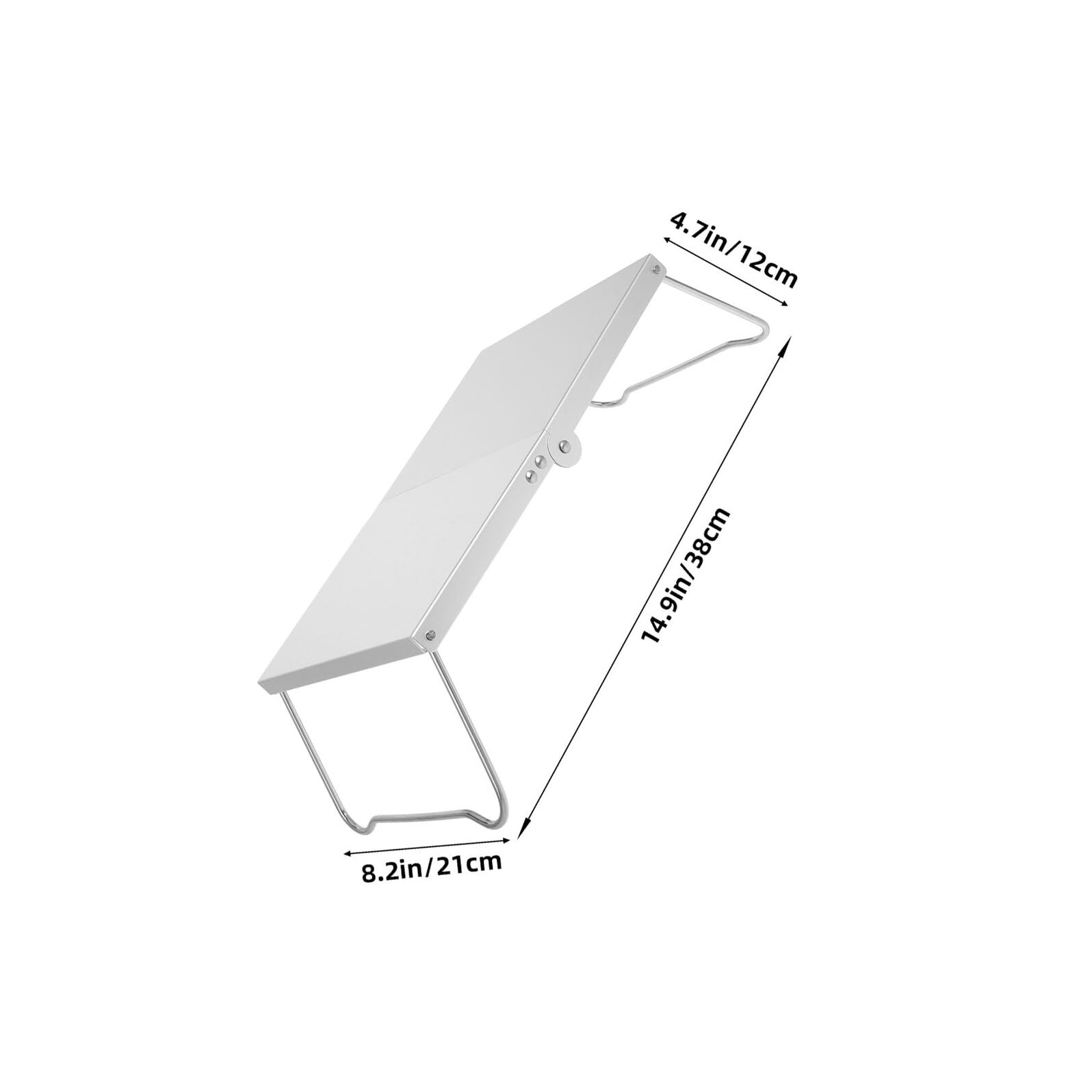 Mini Tavolo da Campeggio Pieghevole in Lega di Alluminio Ultraleggero Set 2 Pezzi Superficie Termoisolante Tavolo Portatile Compatto per Picnic Barbecue e Attività all'Aperto
