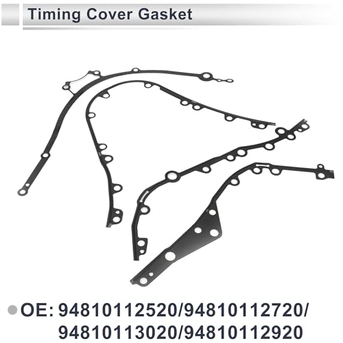 Image of Timing Cover Gasket for Porsche Cayenne 2010-2018 Long-lasting Sealing Engine Timing Cover Gasket No.94810112720 /94810113020 Metal 1 Pcs