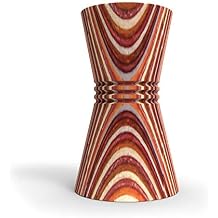 Island Bamboo Pakkawood Double Cocktail Jigger, Red