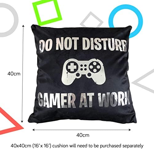 Sass Party & Gifts Do Not Disturb Gamer At Work Cushion Cover - Great Gift for A Gaming Fan