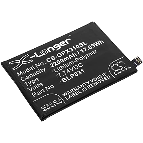 TCTK Akku 2200mAh Kompatibel mit [Oppo] CPH2173, Find X3 Pro, OPG03, PEEM00 Ersetzt BLP831