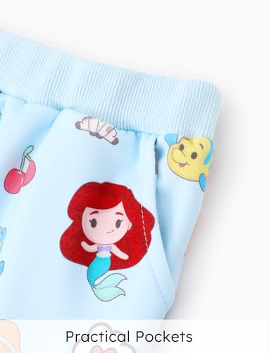 Image of Disney Frozen Toddler Girl Outfits Long Sleeve Shirt and Pocket Pant Clothing Sets Fall Casual Pullover Dailywear