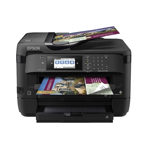 Workforce WF-7720 Wireless Wide-Format Color Inkjet Printer with Copy, Scan, Fax, Wi-Fi Direct and Ethernet, Amazon Dash Replenishment Enabled