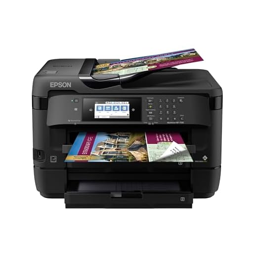Epson WorkForce WF-7720 Wireless Wide-format Color Inkjet Printer with Copy, Scan, Fax, Wi-Fi Direct and Ethernet, Amazon Dash Replenishment Ready
