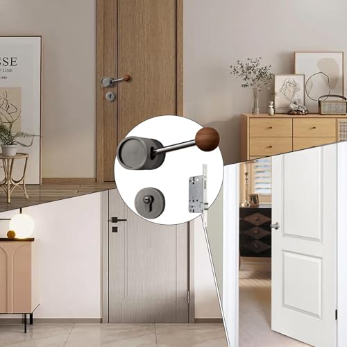 Serrure de porte intérieure silencieuse à bascule pour la maison - 7
