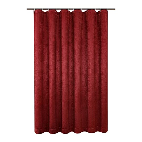 Regal Home Collections Peninsula Shower Curtain 70W X 72L - Water-Repellant Heavyweight Fabric Shower Curtains For Bathroom - Red Shower Curtain (White) #TOP15