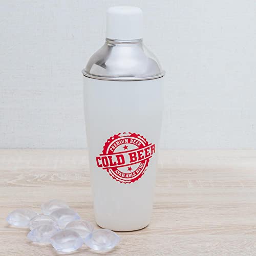 Coqueteleira Cold Beer Bco 1l Etna Branco