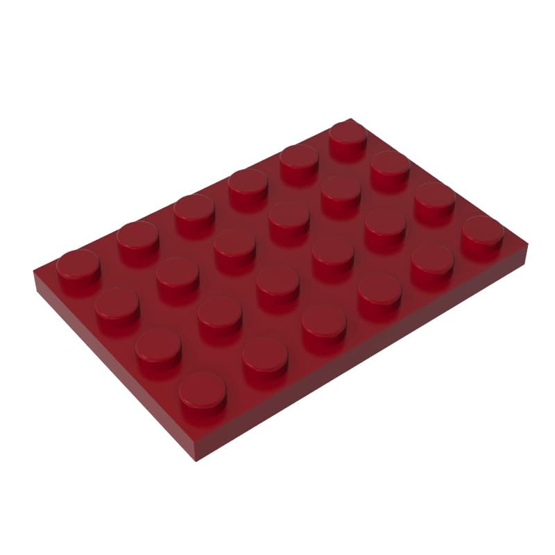 GDS-520 Compatible with LEGO 3032 Foundation Plate 4x6, Dark Red, 10 PCS — image 1