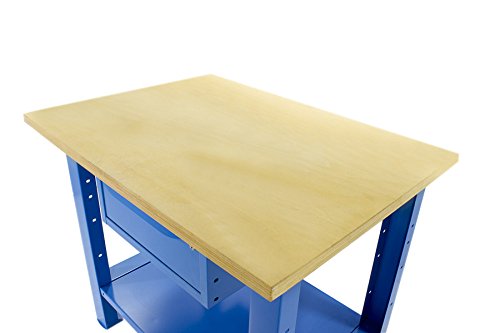 SOGI X3B-09_a BANCO DA LAVORO L 1 MT CON PIANO IN LEGNO + CASSETTO SINGOLO SERIE PROFESSIONALE INDUSTRIA
