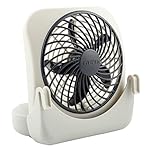 02COOL Treva 5-inch Pet Crate Fan for Cooling Dogs and Other Pets. 2 Cooling Speeds, Battery Powered