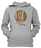 Erido I Dont Know Her (Via MC) Unisexe Homme Sweat À Capuche Sweat-Shirt Pull-Over Taille XXL Unisex Men's Women's Hoodie Grey XX-Large Size XXL