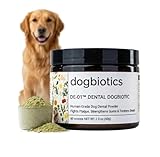 Dogbiotics DE-01 Dental Powder for Dogs – Human-Grade Oral Probiotic, Helps Fight Plaque & Tartar, Supports Gum Health & Fresh Breath – 60 Scoops (2 oz / 60g)