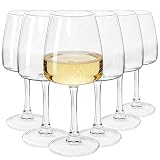 CHLJAR Weingläser 6er Set 471ml, elegante Weiße Weingläser, spülmaschinengeeignet, stossfest, stilvolles Design, ideal für Eigengebrauch&Geschenk, passend für Aperol Spritz und alle Weißweine