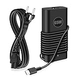Chargeur 65W compatible avec Dell Inspiron 13 5310 5320 5330 7300 7306 2-en-1 noir ; Inspiron 14 5410 5482 5491 2-en-1 7415 7420 7425 7440 2-en-1 ; XPS 13 7390 9300 9305 9310 9315 9320 9340 9345 9370 9380 ; Chromebook 3100 3120 3189 3380 3400 5190 2-en-1 ; Vostro 15 3358 3558 5590