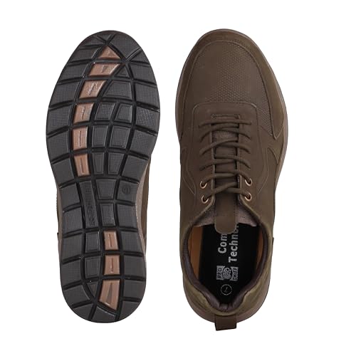 Image of Red Chief Nubuck Leather Casual Shoes for Men | Lace-Up Shoes for Men | RC3898