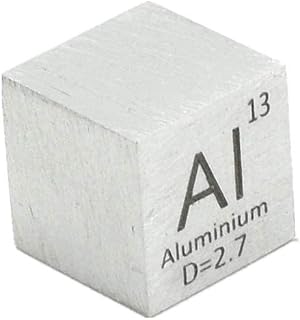 Jonoisax Aluminium 10Mm Al Light Density Element Cube Noble Metal Element Collection