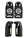 Wireless Guitar Transmitter Receiver Set, 2.4G Wireless Guitar Bass System Rechargeable AUX 6.35mm Jack Supports 10 Sets of Devices Up to 160 ft (50M) Range (Black Upgraded)